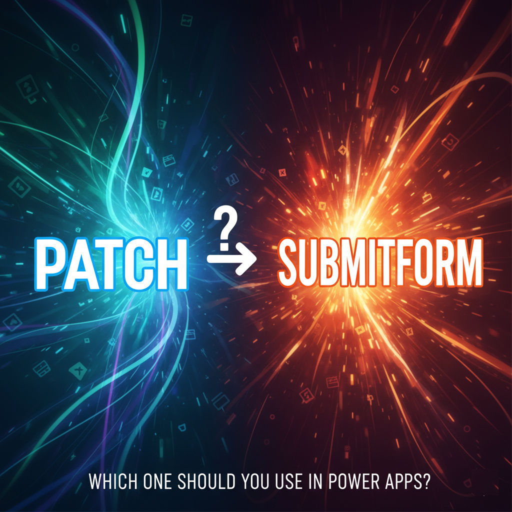 Patch vs SubmitForm: Which One Should You Use in Power Apps?
